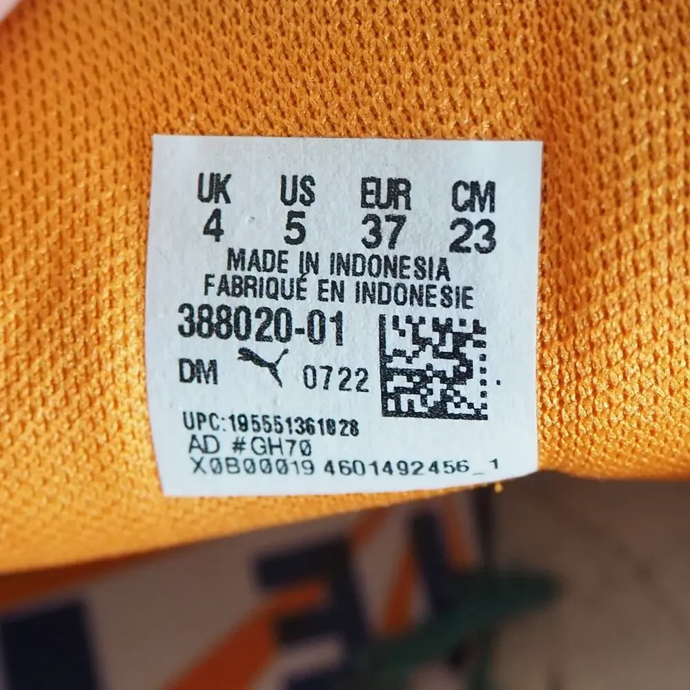 Puma X Tony The Tiger 388020-01 Youth Suede Orange Casual‎ Shoes Sneakers Size 5 - Picture 10 of 12